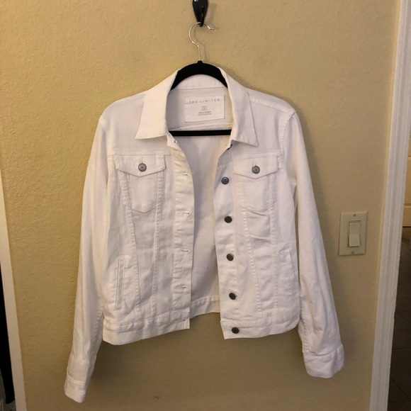 The Limited Jackets & Blazers - Size medium white jeans jacket -the Limited